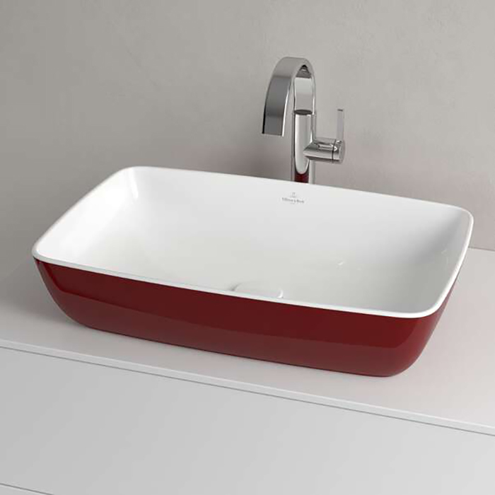 Villeroy&Boch Artis Раковина 58x38.5x13см., накладная, цвет: Bordeaux