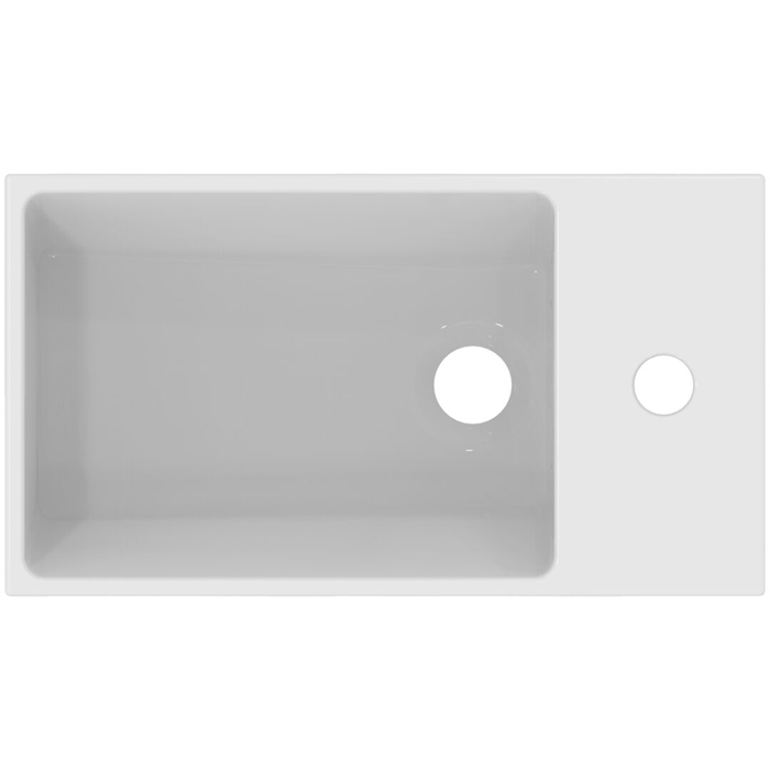 Ideal Standard Extra Раковина 45x25xh12см, подвесная, с 1 отв, Dx, с крепежом, цвет: белый глянец
