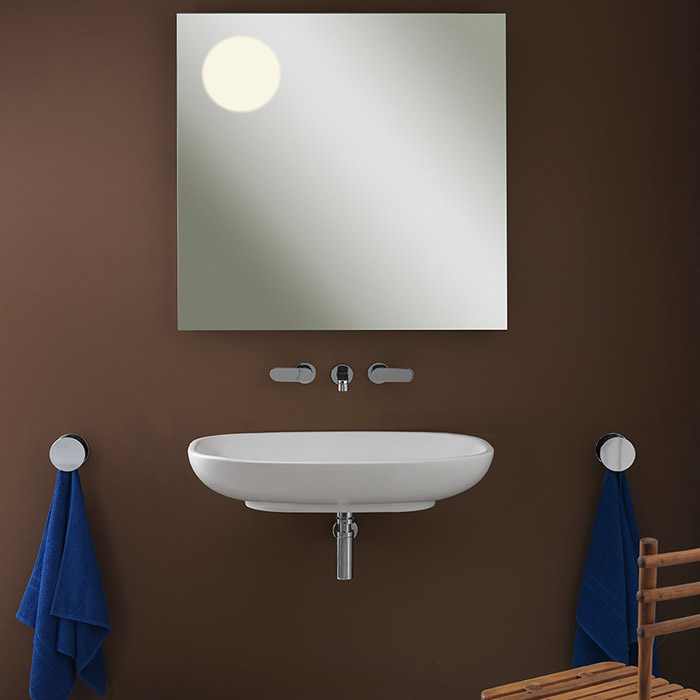 Flaminia Nuda Раковина 86x58x18 см, без отв., подвесная, цвет: белый