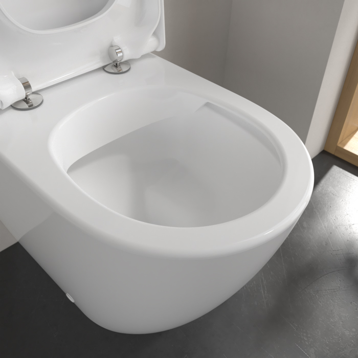 Villeroy&Boch Subway 2.0 Унитаз подвесной 37x56 см, безободковый, с антигрязевым покрытием CeramicPlus, цвет: белый