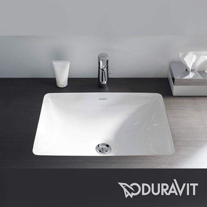 Duravit Starck 3 Раковина 49x36.5см, встраиваемая снизу, без отверстий, цвет: белый