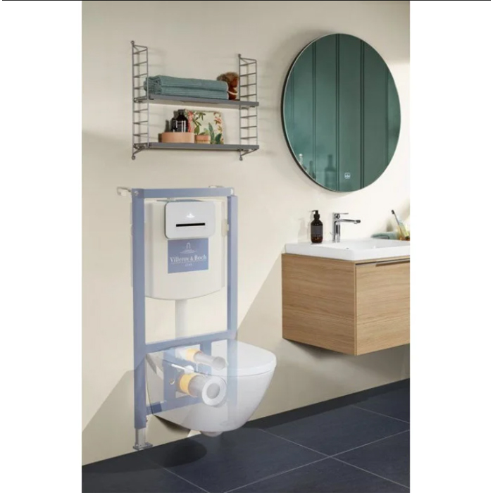 Villeroy&Boch ViConnect Инсталляция для подвесного унитаза 52.5х13.5х112см., нержавеющая сталь, цвет: синий