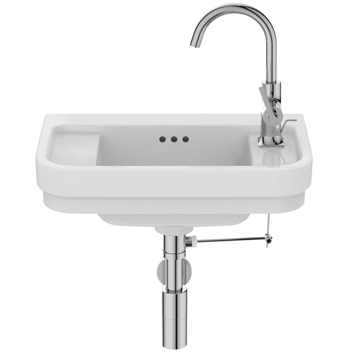 Ideal Standard Calla Раковина 50x32xh18см, подвесная, с 1 отверстием, Dx, с крепежом, цвет: белый глянец
