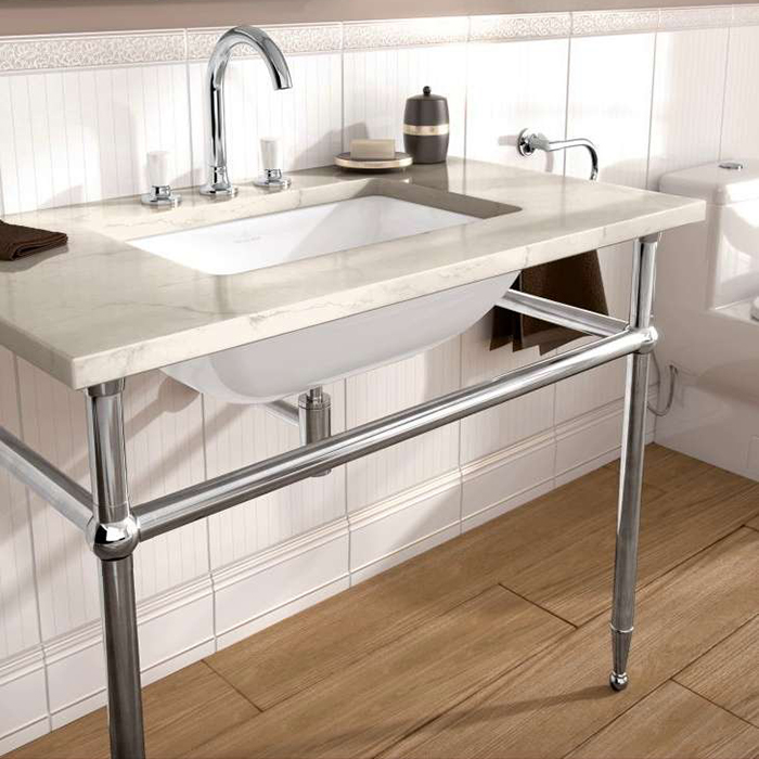 Villeroy&Boch Loop&Friends Раковина 61.5x38см., без отв., под столешницу, с переливом, цвет: альпийский белый