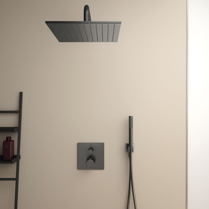 Ideal Standard Ceratherm C100 Смеситель для душа, встраиваемый, термостатический, для монтажа с комплектом EASY-BOX A1000NU, цвет: PVD Magnetic Grey