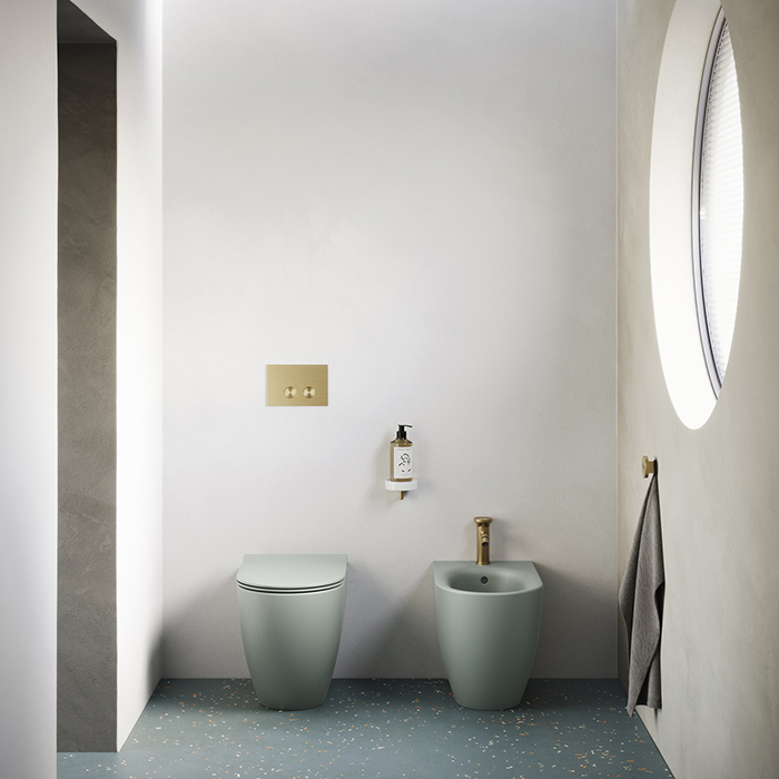 Catalano Sfera Биде напольное 55x35см, с 1 отв., цвет: Aqua Satinato