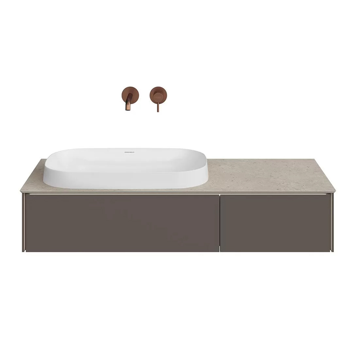 Kerama Marazzi Magica Тумба 115.4х48.5х22см., подвесная, 2 ящика, цвет: вечерний серый матовый