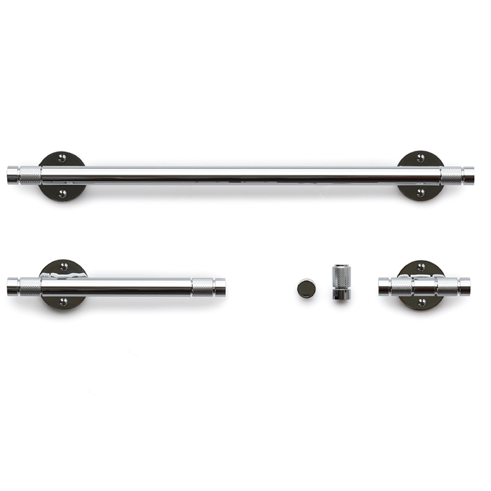 Bertocci Officina 01 крючок двойной, подвесной, цвет: хром