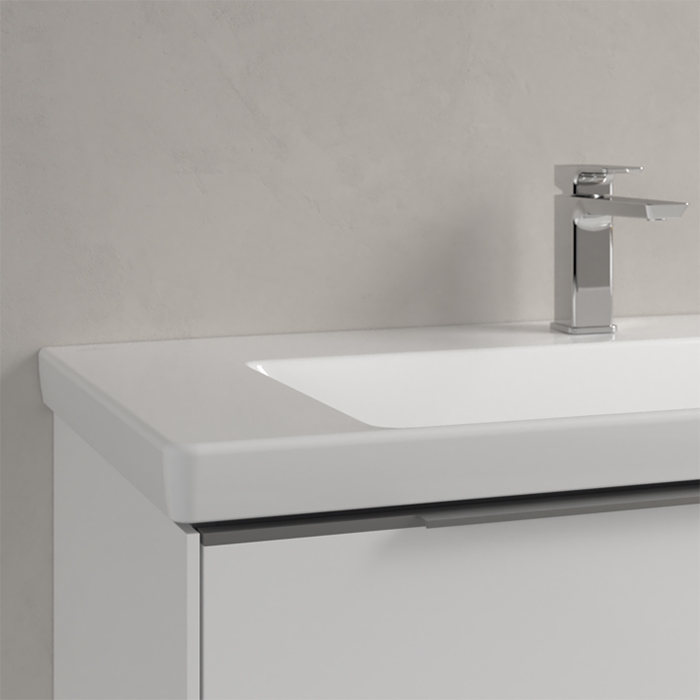 Villeroy&Boch Subway 3.0 Раковина 100х47х16.5см., 1 отв., подвесная, с антигрязевым покрытием CeramicPlus, без перелива, цвет: альпийский белый