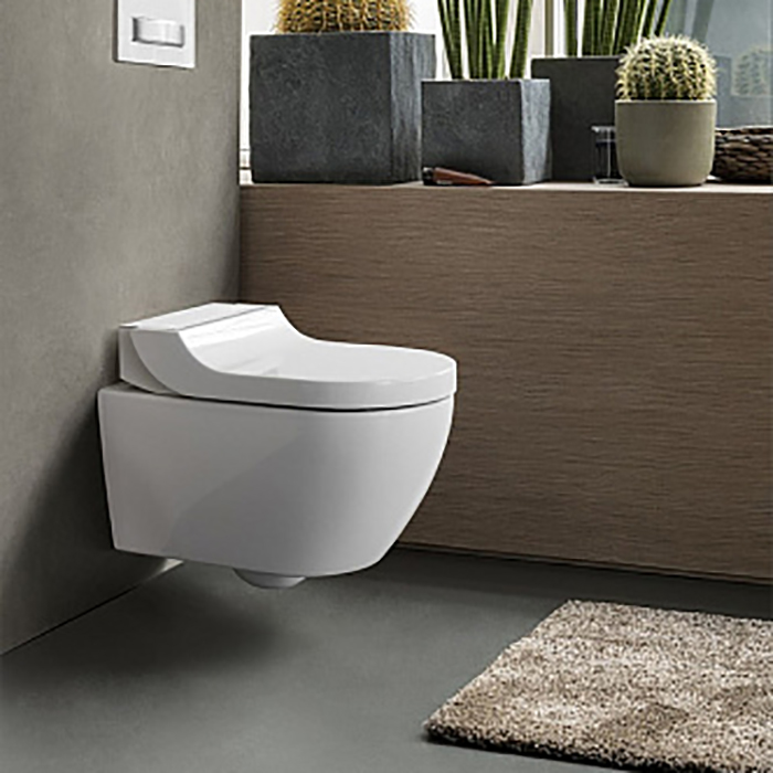 Geberit AquaClean Tuma Comfort Унитаз-биде подвесной 55х36см, цвет: стекло/белый