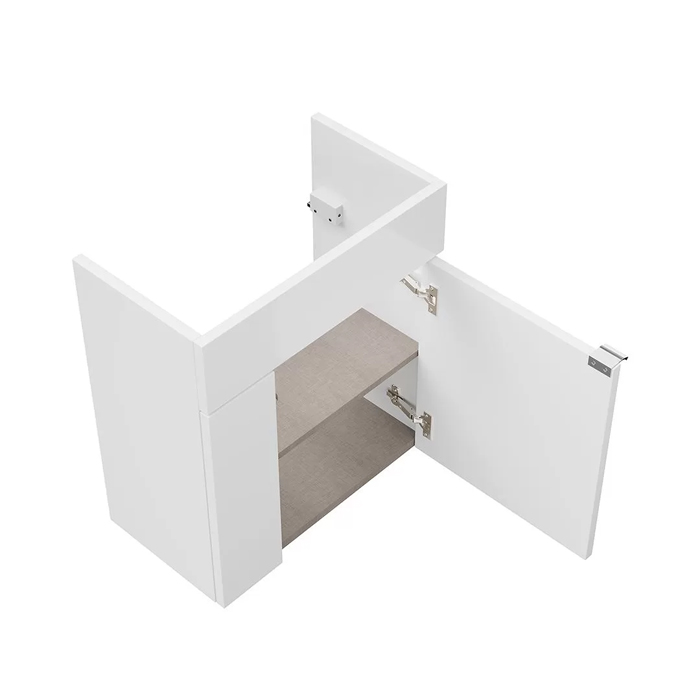 Kerama Marazzi Lato Тумба 49.5х27х55см., подвесная, с дверцей, цвет: белый глянцевый