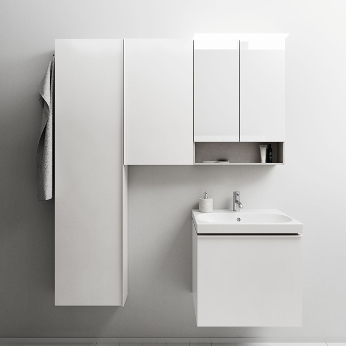 Geberit Acanto Шкаф 82х45см., подвесной, цвет: белый