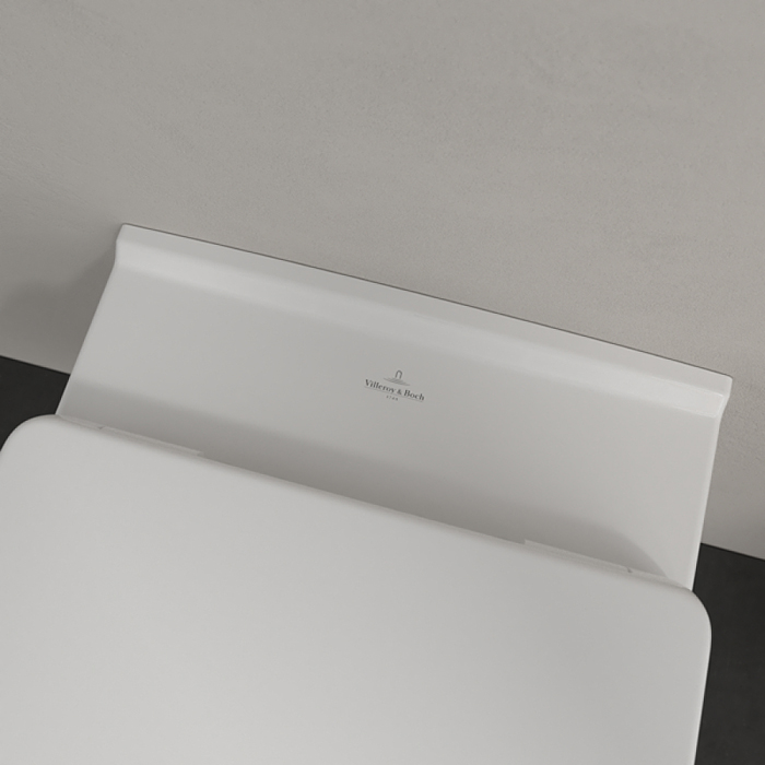 Villeroy&Boch O.novo Унитаз 56x36см., подвесной, безободковый, с гориз. выпуском, с сиденьем микролифт, цвет: альпийский белый