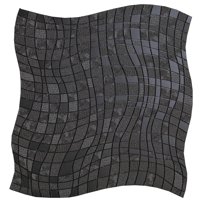 Sergio Savino Volo Decorato Микромозаика 29.5х31.5см, настенная, цвет: Nero Africa