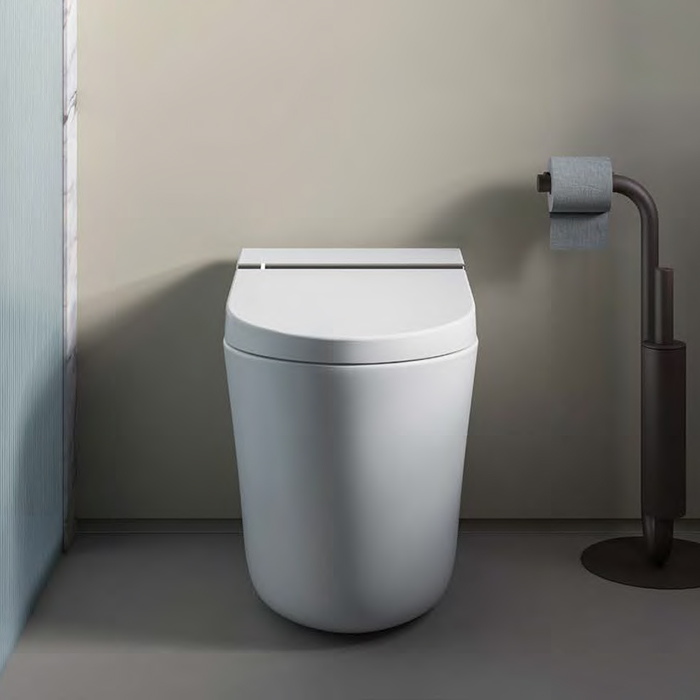 Artceram Hype Унитаз-биде 38x59см., напольный, безободковый, saniglaze, soft-close, с пультом управления, цвет: белый матовый