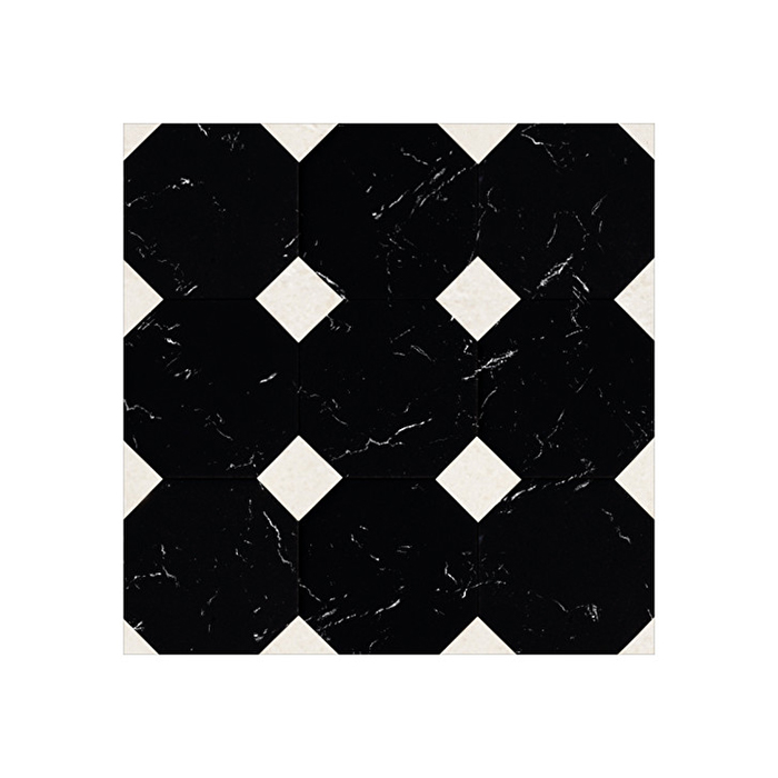 Devon&Devon Elite Marble Tiles Плитка из натурального камня 10x10см, универсальная, мрамор, elite 110, цвет: black marquinha