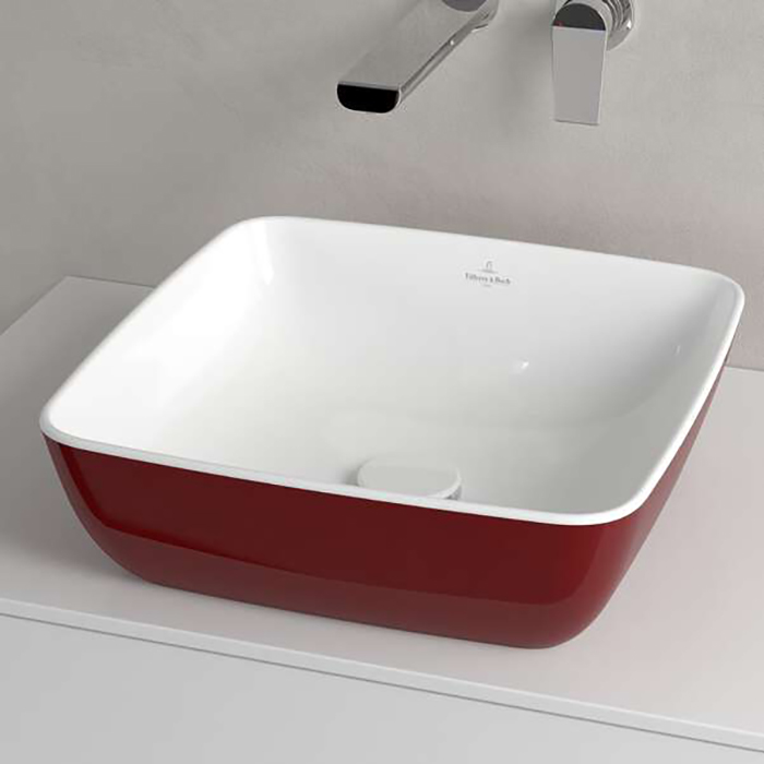 Villeroy&Boch Artis Раковина 41x41x13см., накладная, цвет: Bordeaux