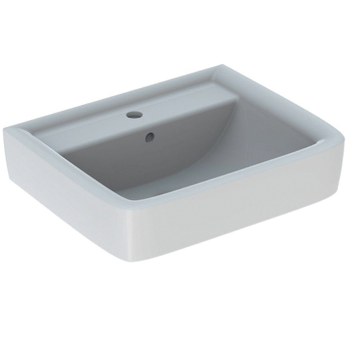 Geberit Renova Nr.1 Plan Раковина 55x44см., подвесная, 1 отв., цвет: белый