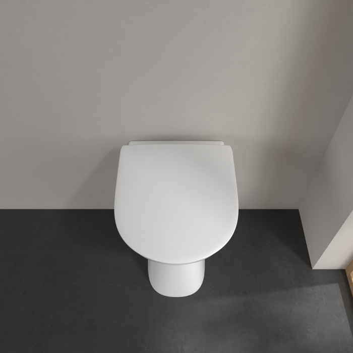Villeroy&Boch Vicare Унитаз 36х49х46см., напольный, DirectFlush, цвет: альпийский белый