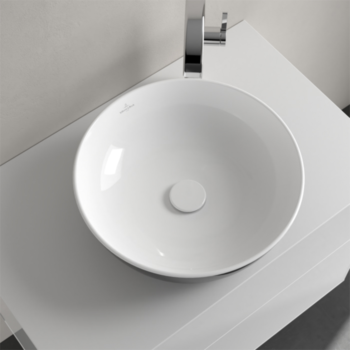Villeroy&Boch Artis Раковина 43x43x13см., накладная, цвет: черный/белый