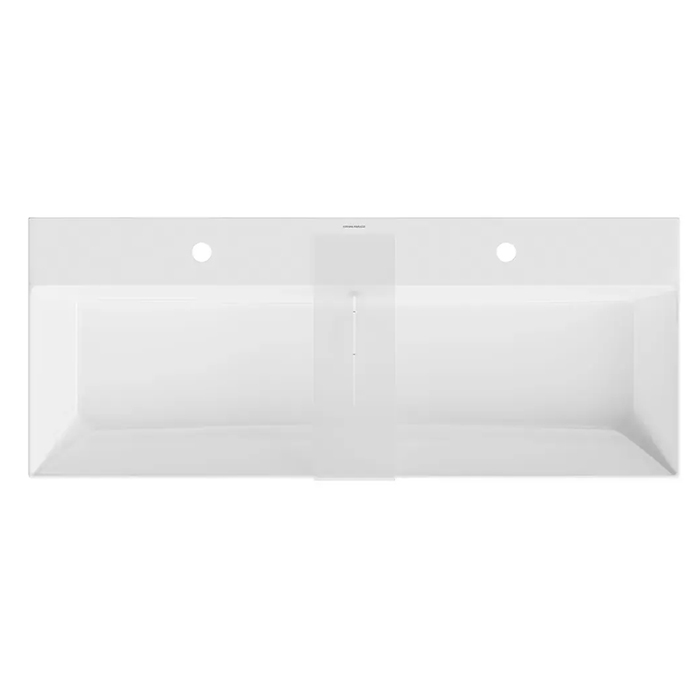 Kerama Marazzi Grande Раковина подвесная 119.5х18см., 2 отв., цвет: белый глянцевый