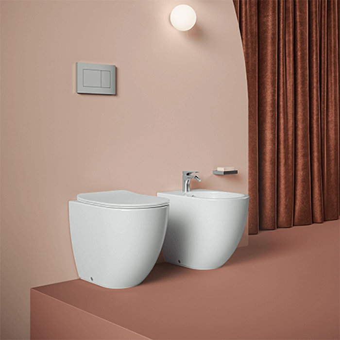 Artceram File 2.0 Биде подвесное 37x52см., 1 отв., saniglaze, цвет: белый матовый