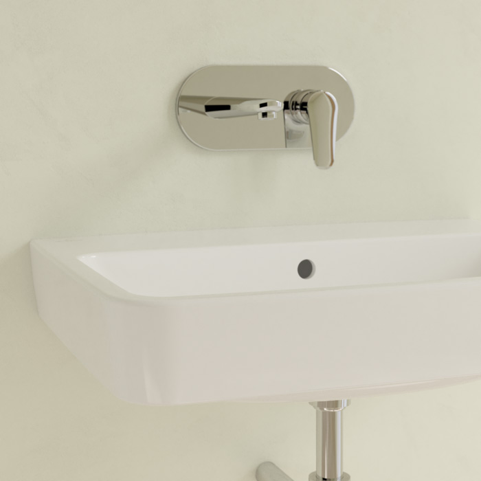 Villeroy&Boch O.novo раковина 65x46x17.5см., без отв., подвесная, с переливом, цвет: альпийский белый