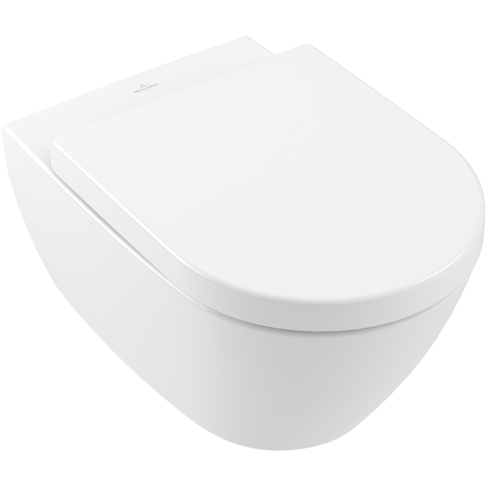 Villeroy&Boch Subway 2.0 Унитаз подвесной 37x56 см, безободковый, с антигрязевым покрытием CeramicPlus, цвет: белый