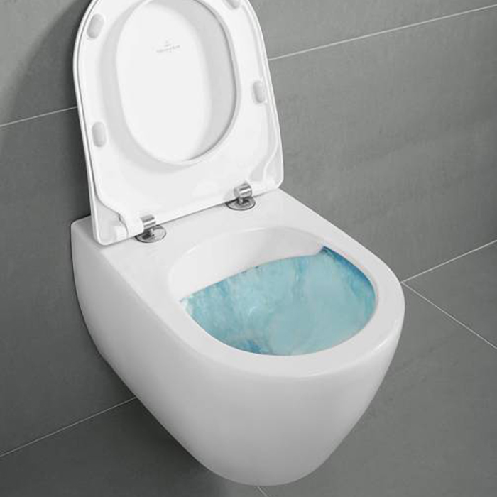 Villeroy&Boch Subway 2.0, Унитаз подвесной, с открытым смывным краем Compact, DirectFlush, горизонтальный выпуск, не подходит для установки со смывными кранами, 37x56см, цвет: белый