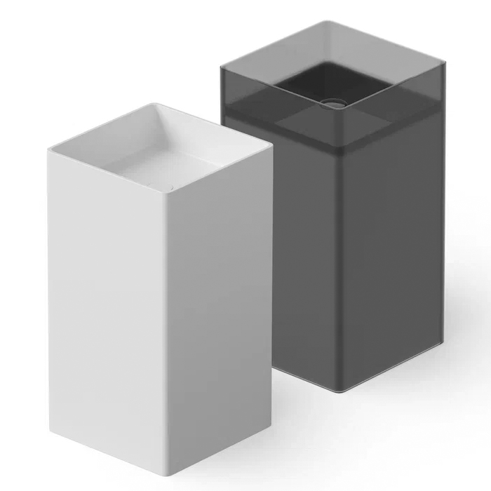 Dea Design Pedestal Basin Раковина 45x45x90см., напольная, без отв., Solid Surface, цвет: White №18