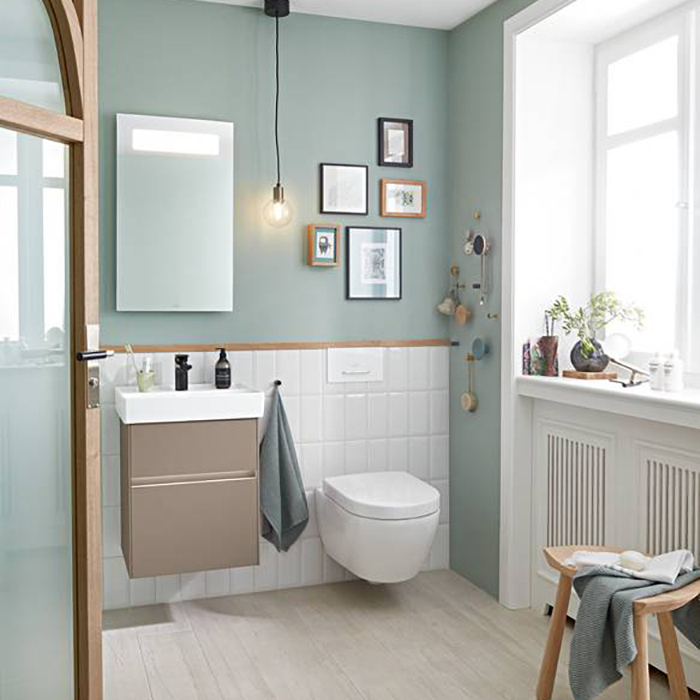 Villeroy&Boch Subway 2.0, Унитаз подвесной, с открытым смывным краем Compact, DirectFlush, ViFresh, горизонтальный выпуск, не подходит для установки со смывными кранами, 37x56см, цвет: белый