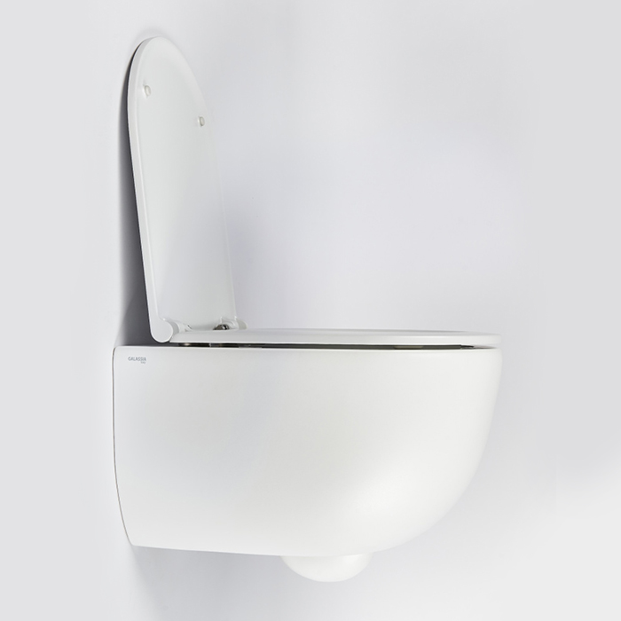 Galassia Dream Унитаз подвесной 52x36см., безободковый RIM, цвет: белый матовый