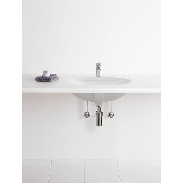 Villeroy&Boch O.novo Раковина врезная под столешницу 60x35см, с переливом, цвет: альпийский белый