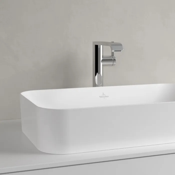 Villeroy&Boch Finion Раковина накладная 60х35х11.5см., без отв., с антигрязевым покрытием CeramicPlus, цвет: белый