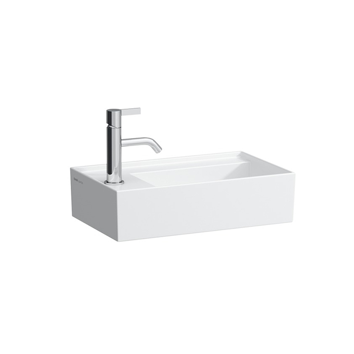 Laufen Kartell Раковина 46х28х12 см, 1 отв., без перелива, со скр. сливом, цвет: белый