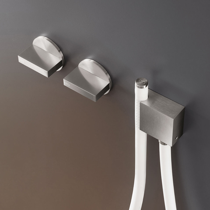CEA Design BAR Смеситель для раковины, настенный, прогрессивный, цвет: нержавеющая сталь