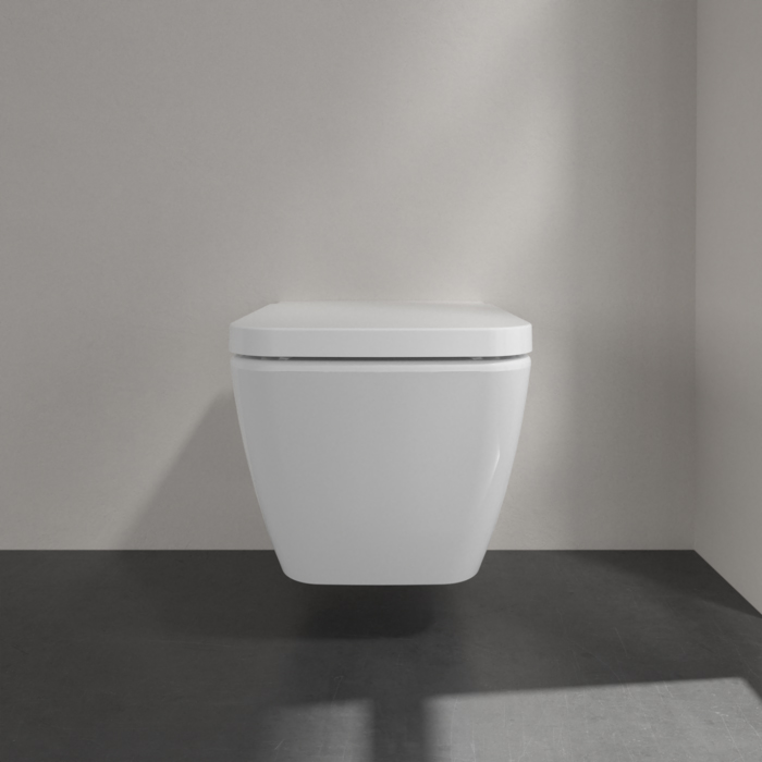 Villeroy & Boch Finion, Унитаз подвесной, размер 37.5x56см, с антигрязевым покрытием CeramicPlus, цвет: белый