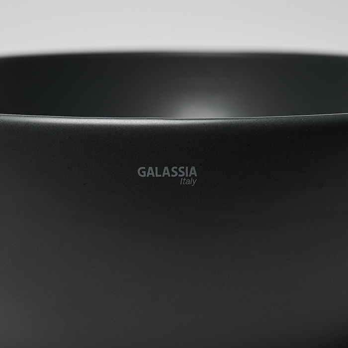 Galassia Dream Раковина накладная 60x38хh16см., без отв., без слив/перелив, Черный матовый