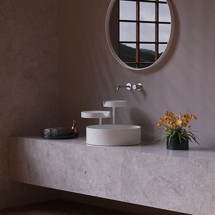 Flaminia Taki Раковина 52.6x46см, настольная, без отв., без перелива, цвет: Bianco
