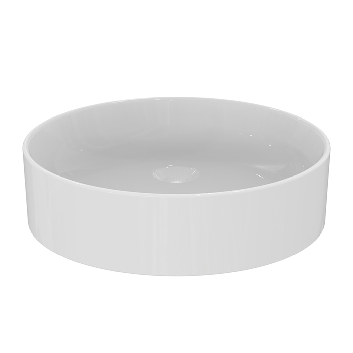 Ideal Standard Conca Раковина 45х12см., накладная, без отв., круглая, с крепежом, цвет: белый