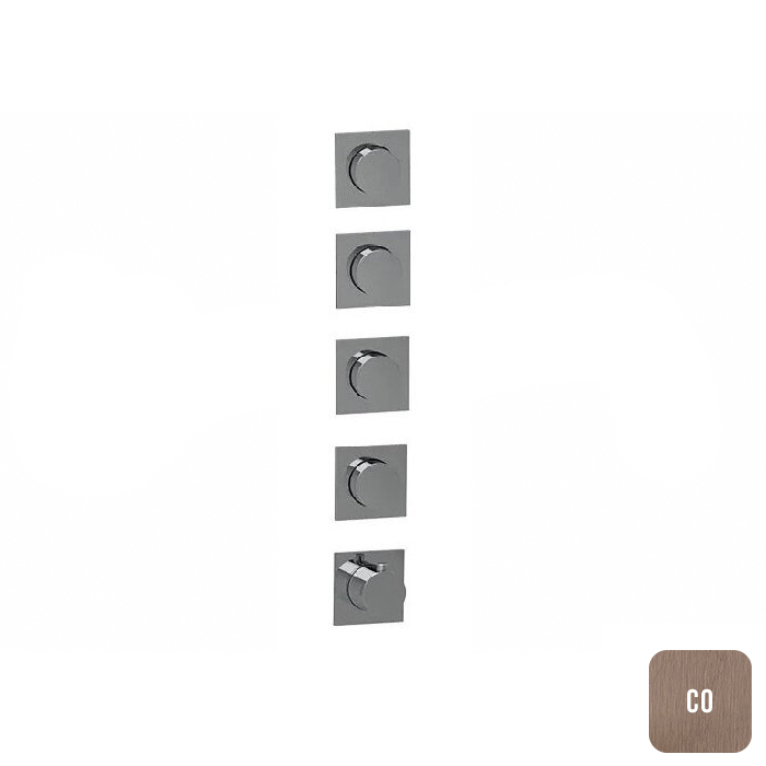 Almar Modular Смеситель для душа, встраиваемый, термостатический, цвет: Copper Brushed PVD