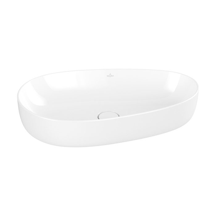 Villeroy&Boch Antao Раковина 65x40см, для установки на столешницу, CeramicPlus, без перелива, цвет: альпийский белый