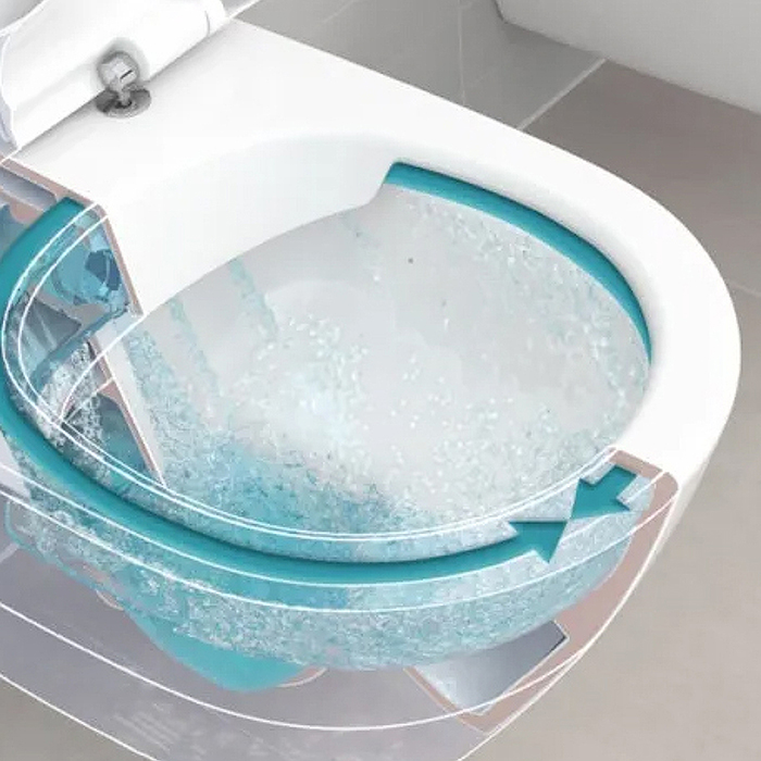 Villeroy&Boch O.novo Унитаз 36x56см., подвесной, безободковый, с гориз. выпуском, цвет: альпийский белый