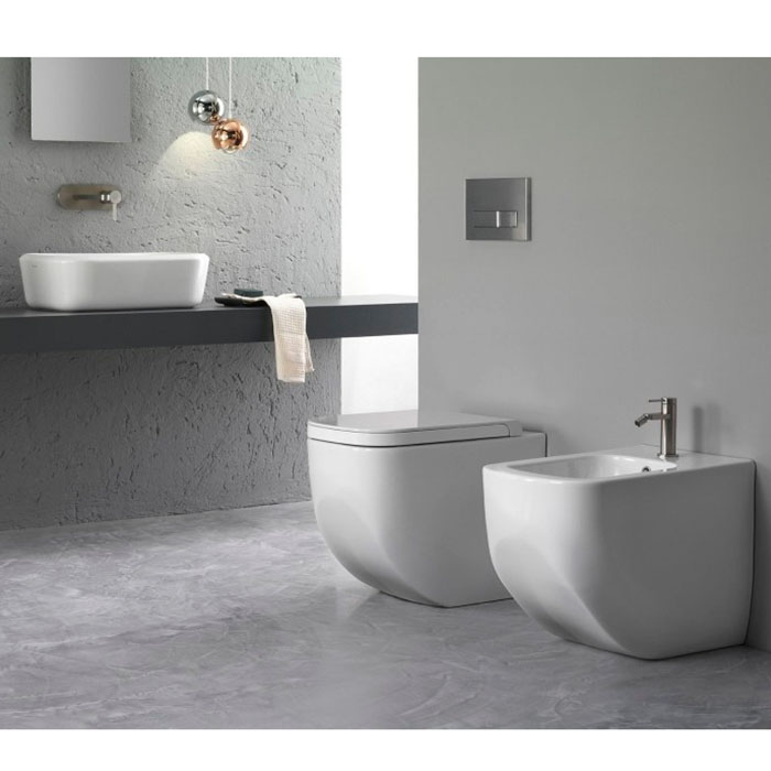 Hatria Next Биде напольное, 36x56см., с 1 отв., цвет: белый