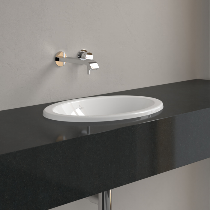 Villeroy&Boch Loop&Friends Раковина 50.5x36x18.5см., встраиваемая сверху, без отв., с переливом, цвет: альпийский белый