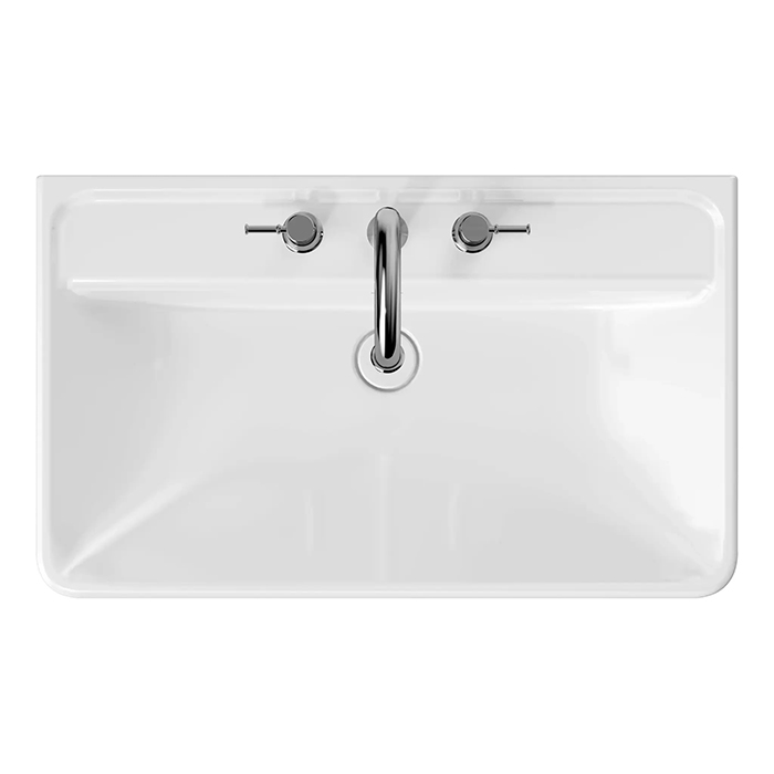 Kerama Marazzi Elegance Раковина 80см., подвесная, 3 отв., цвет: белый глянцевый