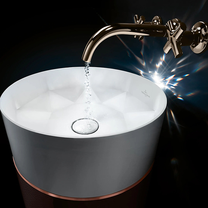 Villeroy&Boch Octagon Раковина 40х40х95 см, без отв., без перелива, цвет: белый