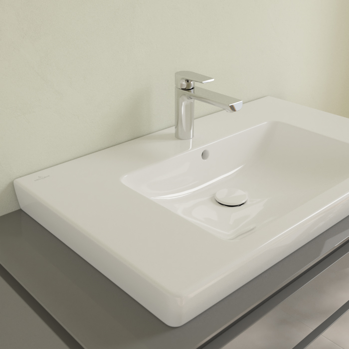 Villeroy&Boch Subway 2.0 Раковина 80х47 см, 1 отв., с переливом, цвет: белый
