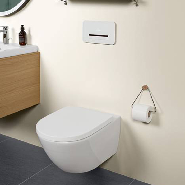 Villeroy&Boch Subway 3.0 Унитаз 37х56х36см., подвесной, TwistFlush, с антигрязевым покрытием CeramicPlus, цвет: альпийский белый