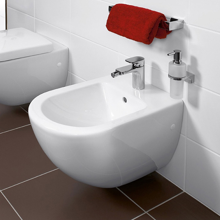 Villeroy&Boch Subway 2.0 Биде подвесное 56x37см., 1 отв., с переливом, цвет: альпийский белый